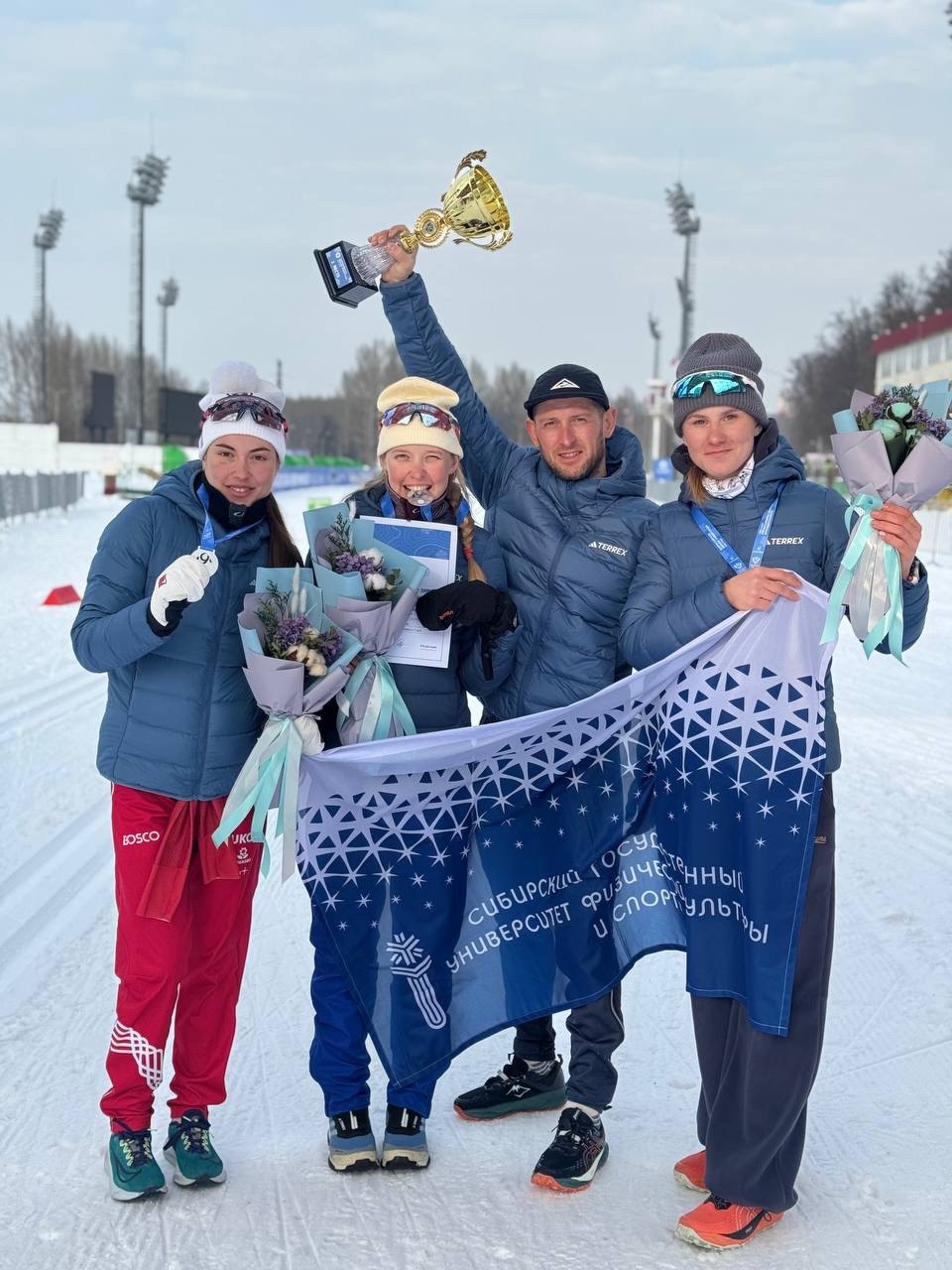 Студентка СибГУФКа, омская лыжница Полина Ващенко завоевала еще 3 медали на всероссийской зимней Универсиаде в Уфе