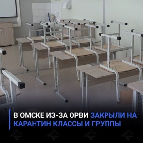 В Омске из-за ОРВИ закрыли на карантин классы и группы