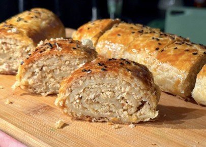 Простой рецепт мясного штруделя для ускоренного приготовления