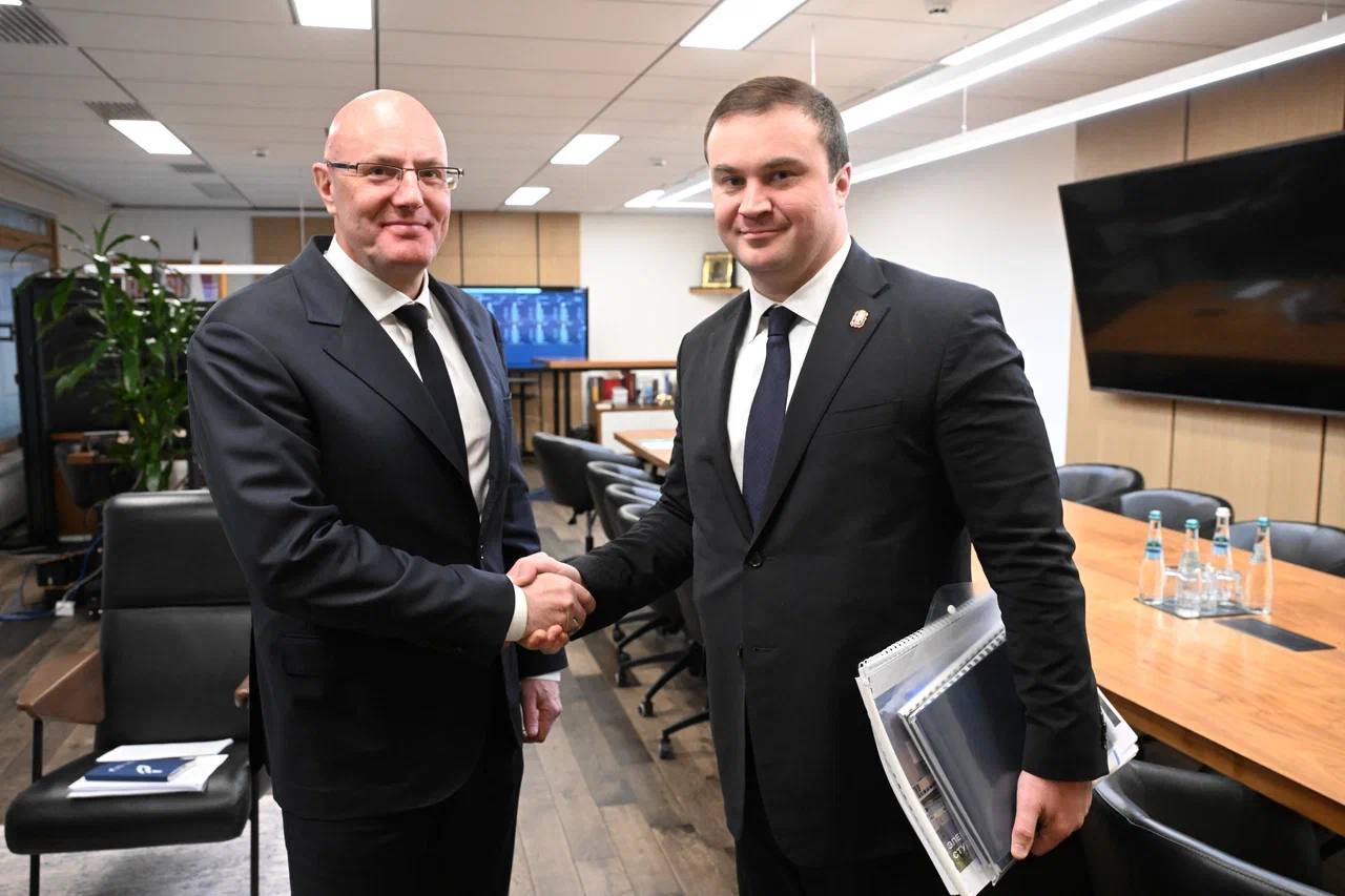 Виталий Хоценко: Встретился в Москве с заместителем Председателя Правительства России Дмитрием Николаевичем Чернышенко