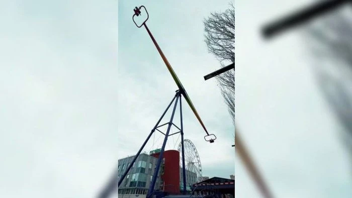 Омичам показали новый экстремальный аттракцион на «Зеленом острове»