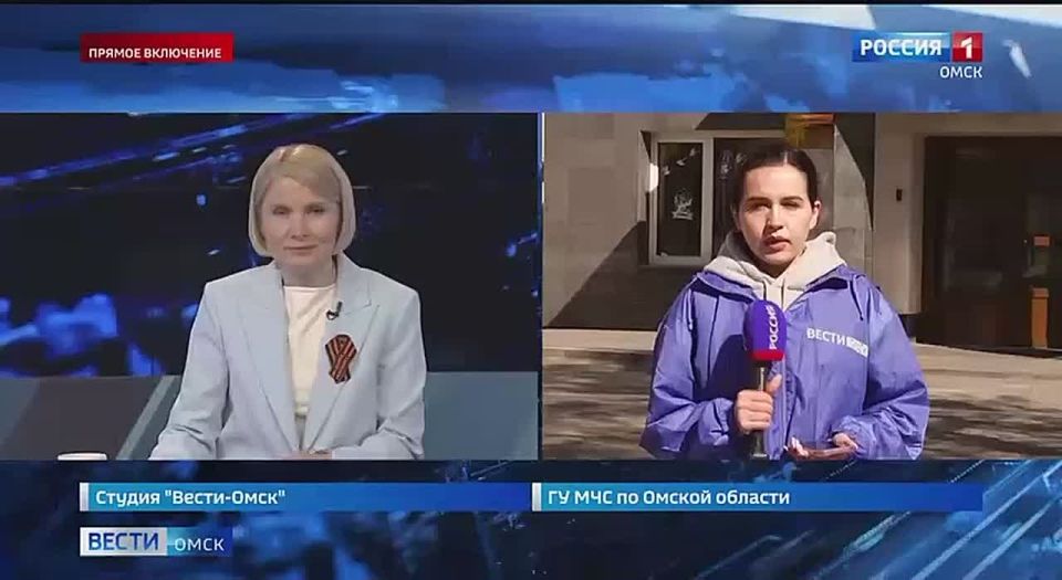 В распоряжении «Вестей Омск» оказались кадры мощного пожара на Красноярском тракте