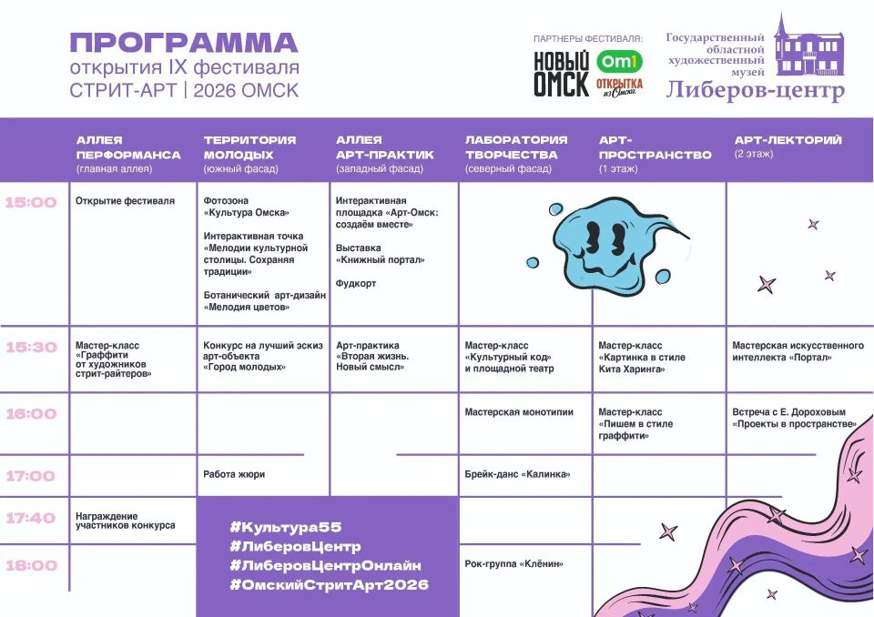 В первый день лета в Культурной столице по традиции откроется Фестиваль «Омский Стрит-Арт» В первый день лета в Культурной столице по традиции откроется Фестиваль «Омский Стрит-Арт»