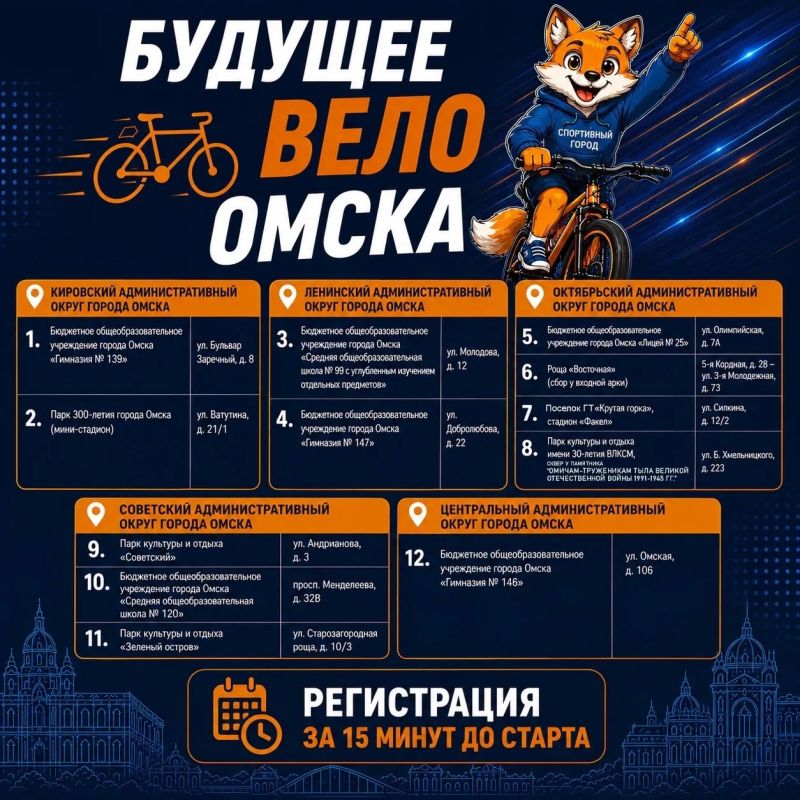 Финальный рывок! Завтра, 30 мая, в 11:00, состоится последний велопробег для детей «Будущее ВелоОмска»! Финальный рывок! Завтра, 30 мая, в 11:00, состоится последний велопробег для детей «Будущее ВелоОмска»!