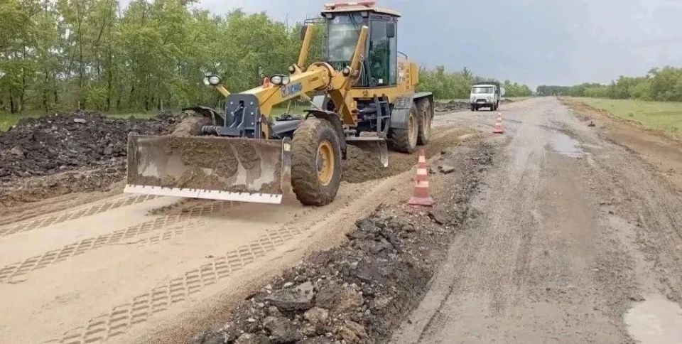 Начались ремонтные работы на дороге Омск – Одесское – граница Республики Казахстан