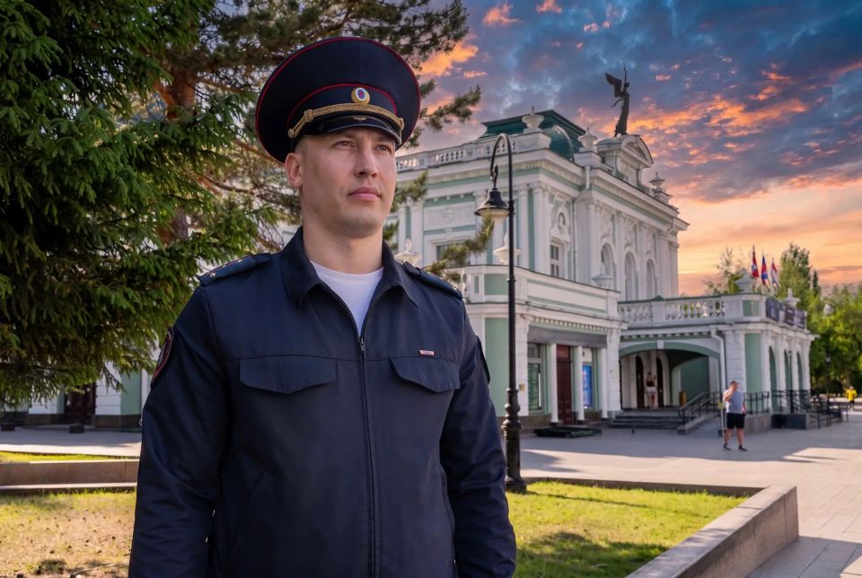 Акция «Моя полиция - моя Россия!»: омские полицейские напомнят о главных культурных достопримечательностях исторического центра