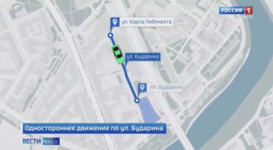 Улица Бударина в центре Омска стала односторонней