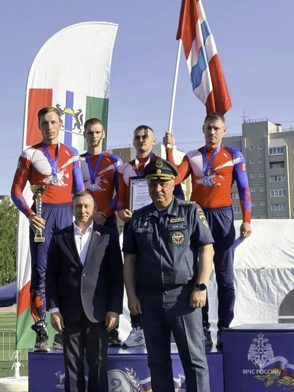 Омские спортсмены - призёры межрегиональных соревнований по пожарноспасательному спорту!