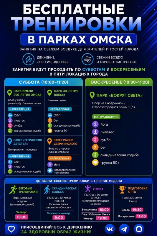 Друзья!. Лето — идеальное время, чтобы заняться спортом на свежем воздухе