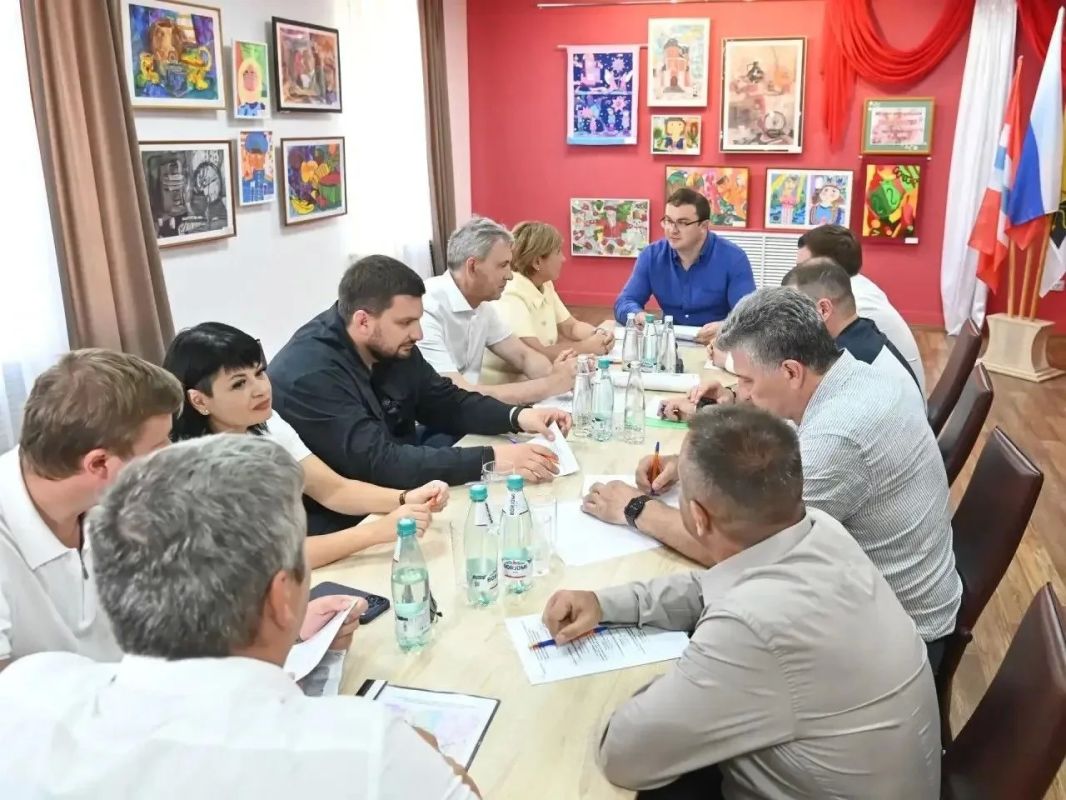 Виталий Хоценко провел рабочую встречу с главой Полтавского района Валерией Никитиной