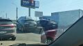 Несколько аварий затруднили движение по мосту у Телецентра