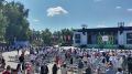 Тем временем, в парке «Зеленый остров» торжественно открылся XXVI Федеральный Сабантуй. Это событие ознаменовалось театрализованным представлением с поднятием флага «праздника плуга» и шествием участников Сабантуя