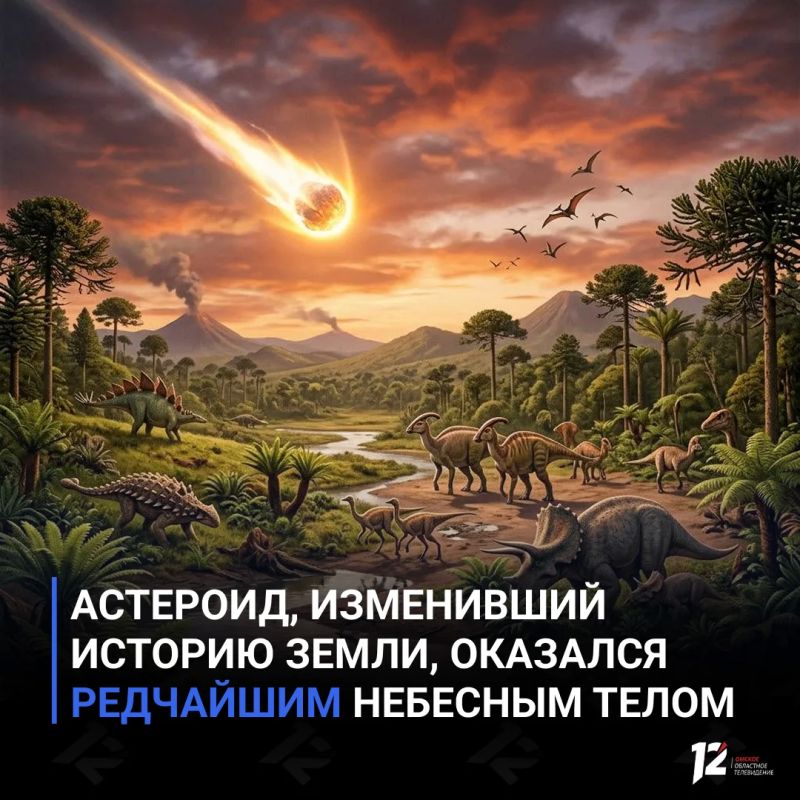 Астероид, изменивший историю Земли, оказался редчайшим небесным телом
