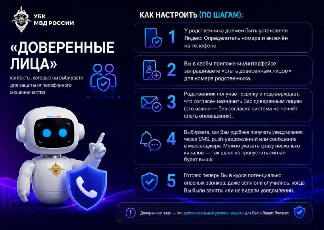 Защитите своих близких от мошенничества с помощью сервиса «Доверенные лица»