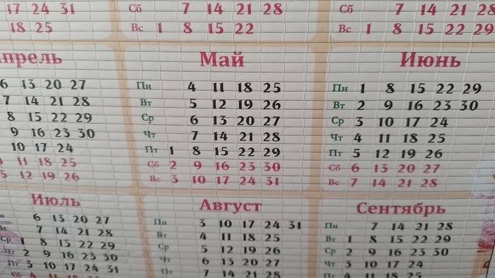 Для омичей составили новый график рабочих и выходных дней