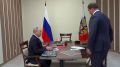 Личная встреча губернатора Омской области Виталия Хоценко с Президентом России Владимиром Владимировичем Путиным в Омске