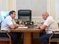Виталий Хоценко заслушал доклады глав Русско-Полянского и Любинского районов