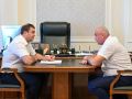 Виталий Хоценко: Принял с докладами глав Русско-Полянского и Любинского районов