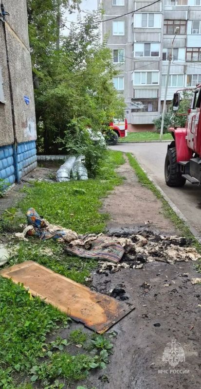 #пожарызасутки. 08 августа в 06:24 В Советском округе на улице Волкова горела квартира в пятиэтажном доме