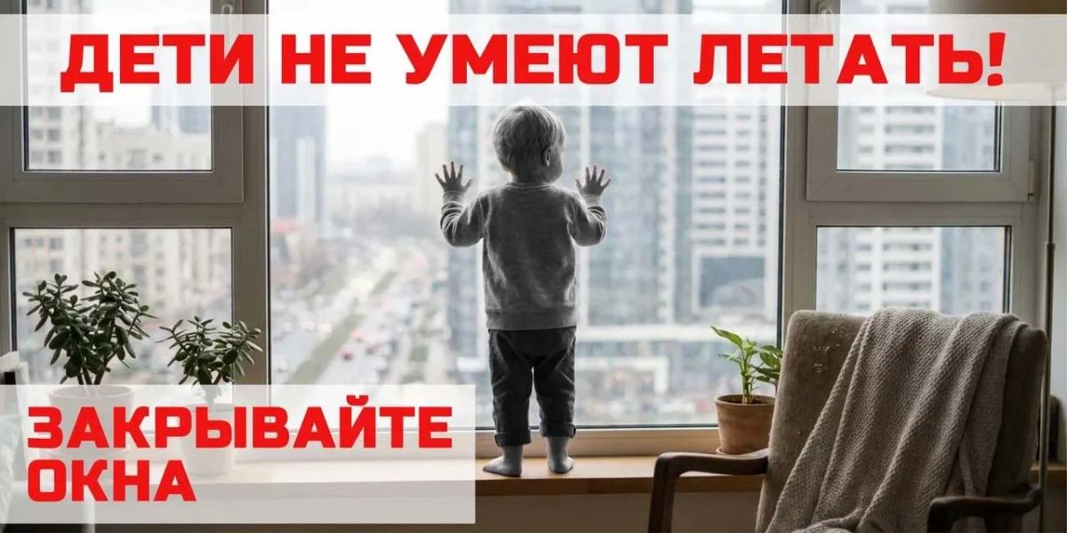 Напоминаем о правилах безопасности при использовании москитных сеток