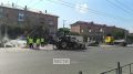 В Омске на Ленинградской площади расширяют островок безопасности