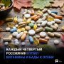Каждый четвертый россиянин купил витамины и БАДы к осени