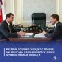Виталий Хоценко обсудил с главой Минприроды России Александром Козловым экологические проекты Омской области