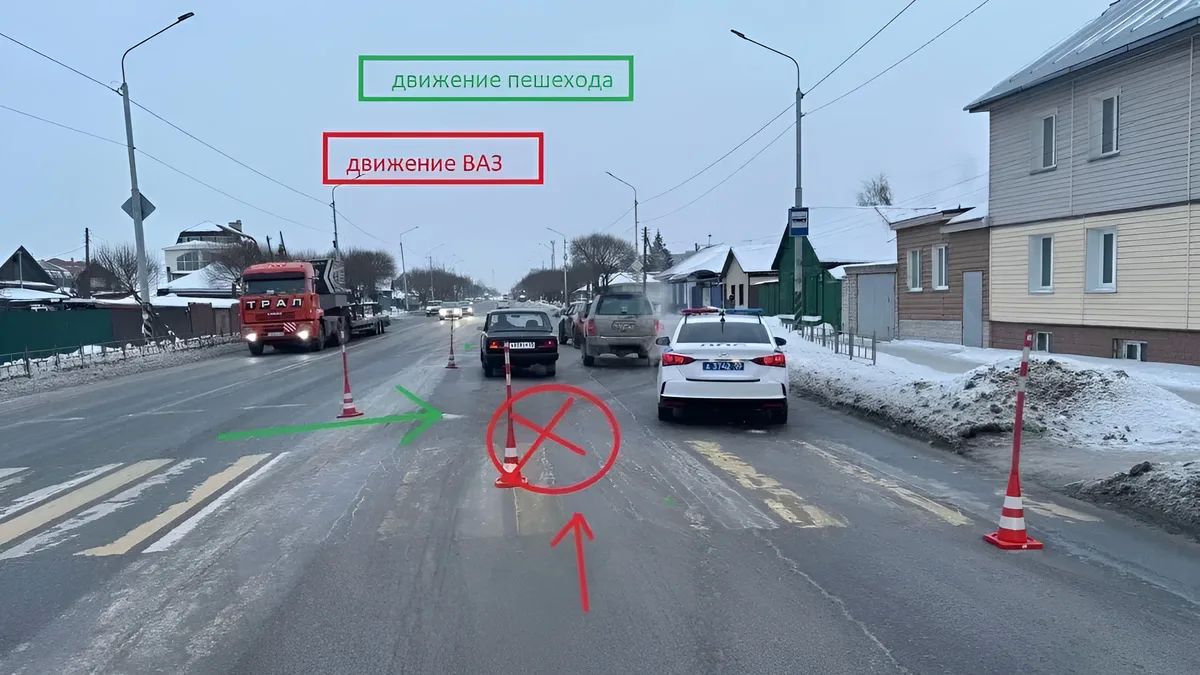 В Омске отдали под суд водителя, оставившего старушку без ноги