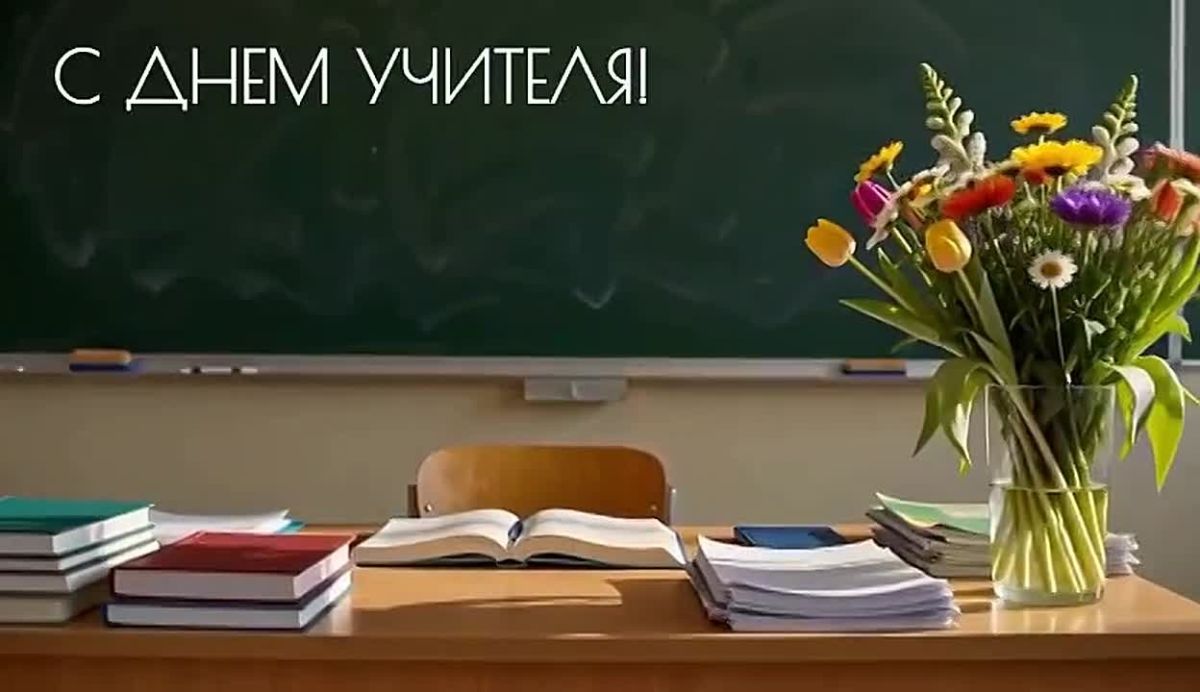 С Днём учителя!. Педагог — это человек, который умеет разглядеть в ребёнке талант, поддержать в трудную минуту и вдохновить на большие свершения