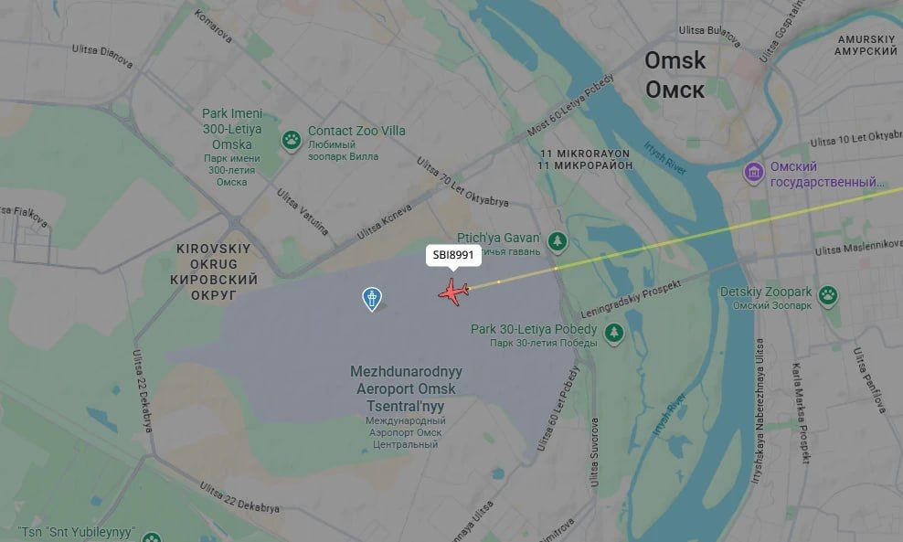 Резервный борт из Новосибирска приземлился в Омске