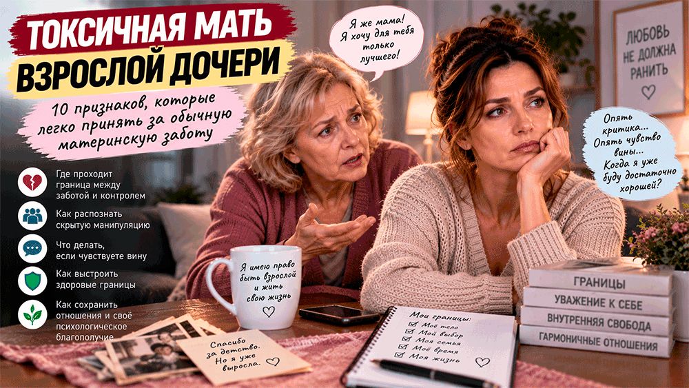 Забота или контроль: 10 признаков, что отношения с матерью нарушают ваши границы