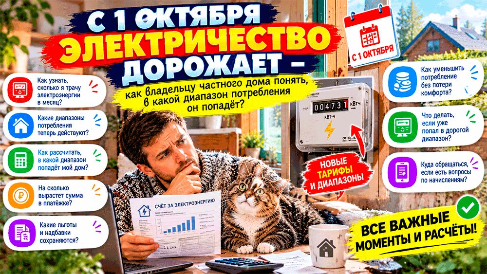 Октябрьская квитанция может удивить: как понять, по какому тарифу считают электричество в частном доме