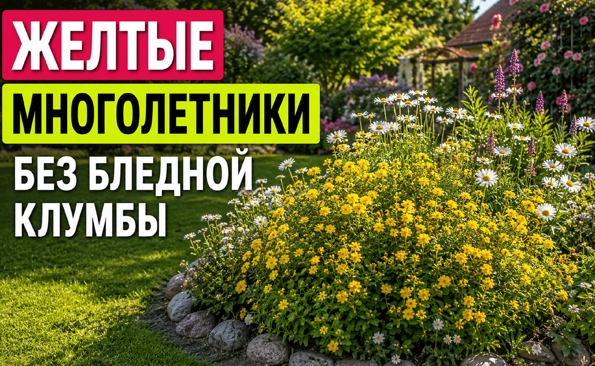 Желтые акценты на весь сезон: 7 растений для солнечной клумбы